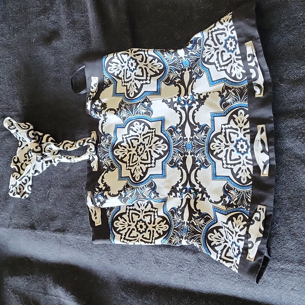 WHBM strapless top with floral design